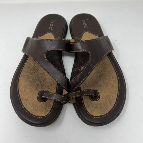 BOC Born On Concepts Jesus Sandal Toe Loop Brown - 11 - Picture 2 of 4